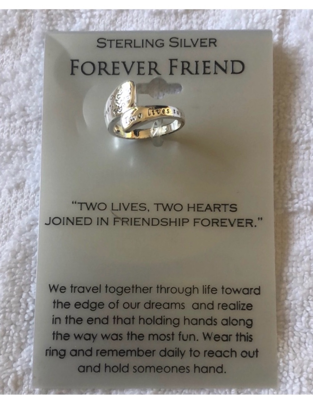 Sterling Silver Heart Wrap Ring - Silver
